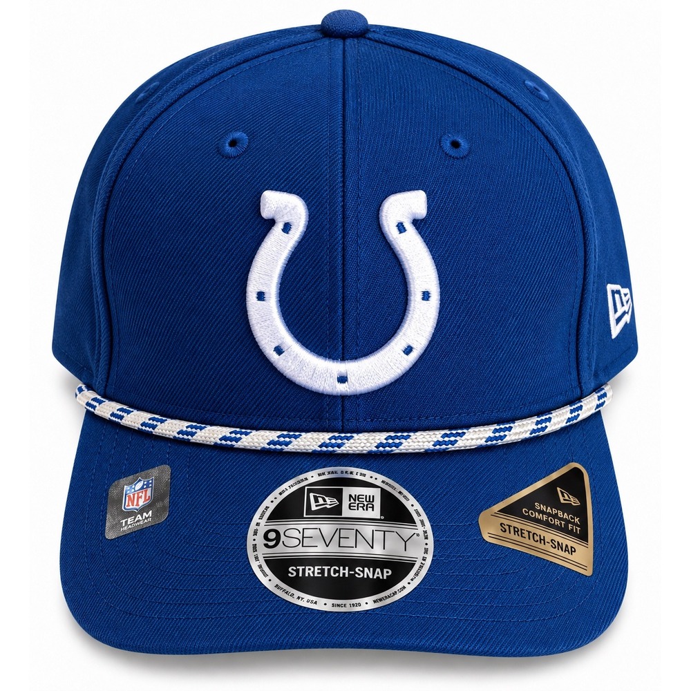 New Era Indianapolis Colts 9SEVENTY Stretch Snap Rope Hat Blue NFL Snapback Cap